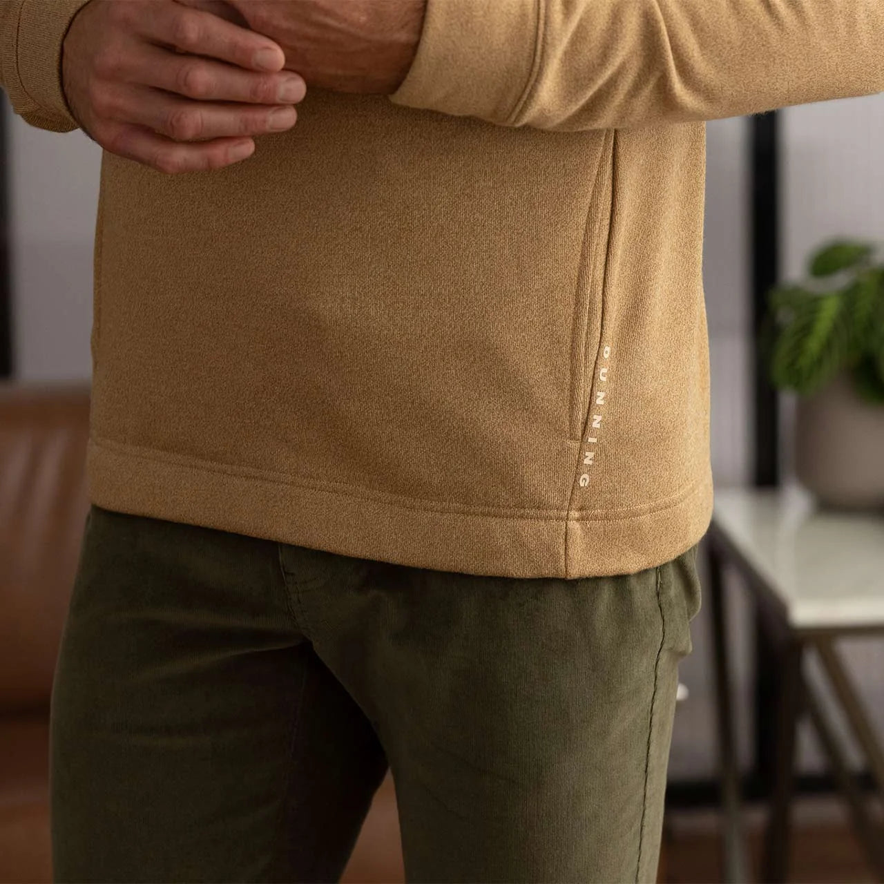 TAN LATTE HEATHER || DETAIL